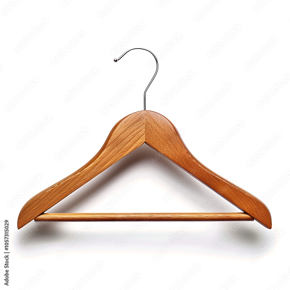 Coat hanger on white background Coat hanger on white background