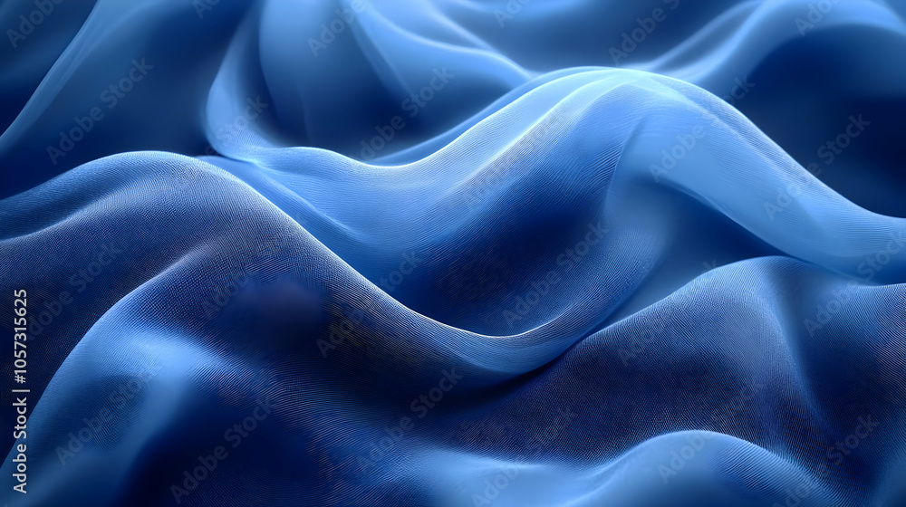 Fototapeta premium Abstract Blue Fabric Texture Background