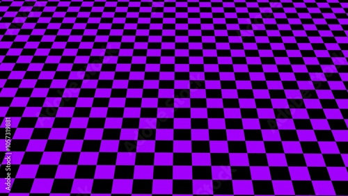 3d purple black checker board