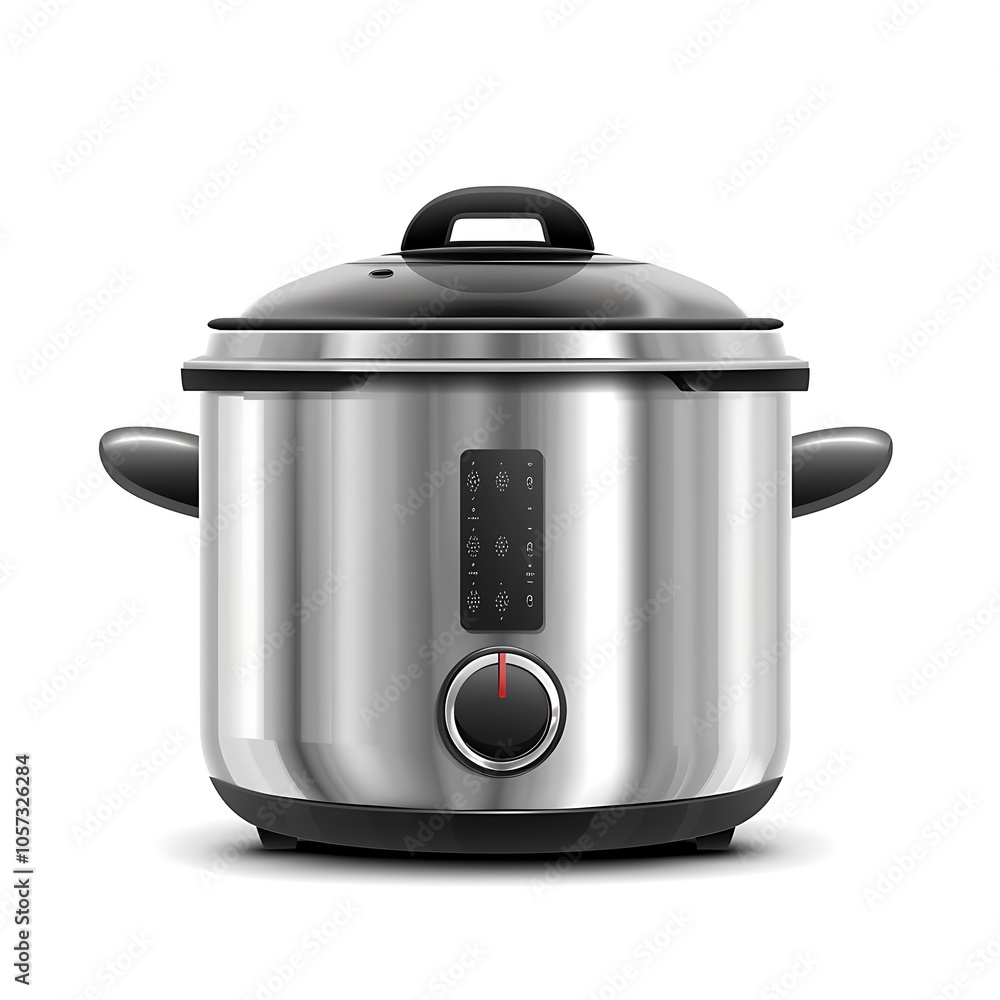 Electric cooker isolated on white background Electric cooker isolated on white background