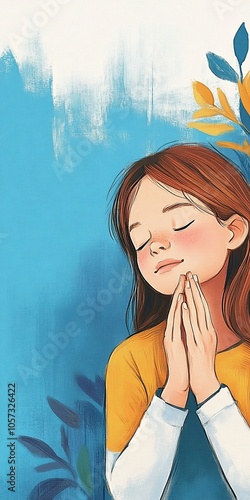 A girl who prays to God