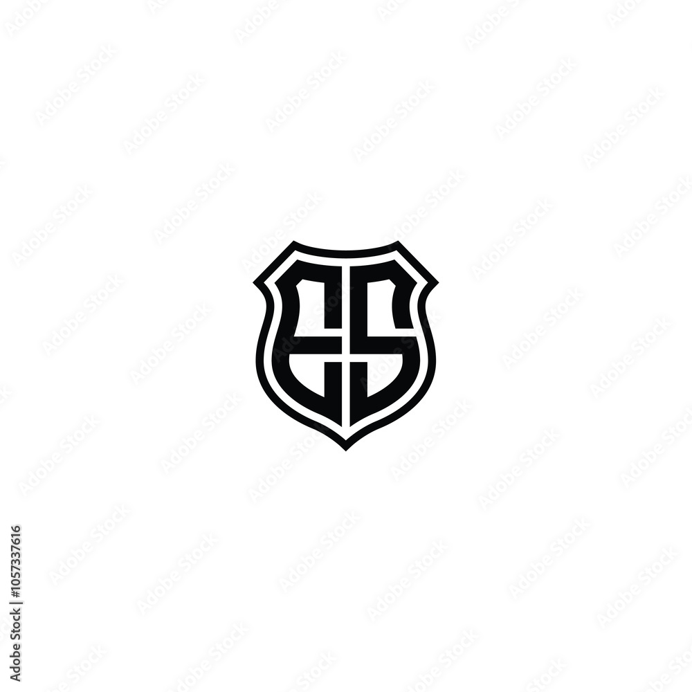 ES monogram logo design letter text name symbol monochrome logotype alphabet character simple logo ES monogram logo design letter text name symbol monochrome logotype alphabet character simple logo