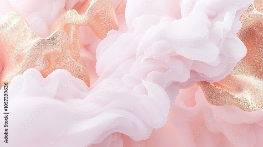 A serene blend of soft pink and gold textures creating a dreamy atmosphere for modern design inspiration A serene blend of soft pink and gold textures creating a dreamy atmosphere for modern design inspiration