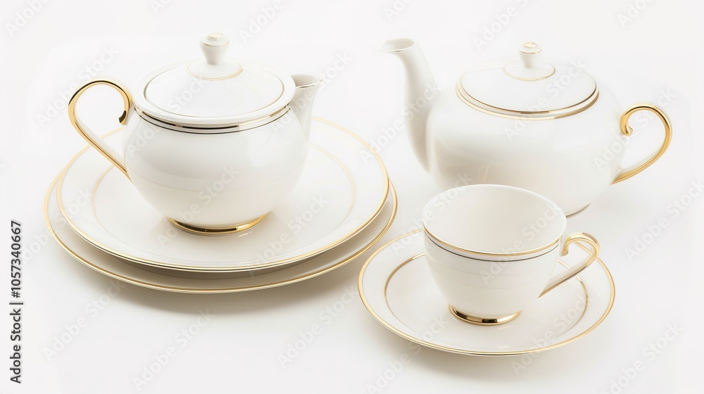 A Tableware on a White Background Image - a clean and inviting visual. The tableware on a white background image presents a neat and appealing scene, making it suitable for various dining or display s A Tableware on a White Background Image - a clean and inviting visual. The tableware on a white background image presents a neat and appealing scene, making it suitable for various dining or display s