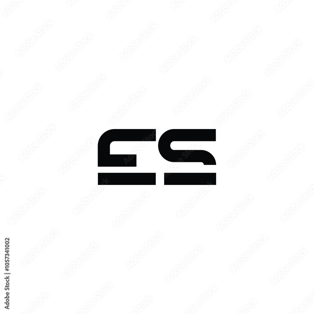 ES monogram logo design letter text name symbol monochrome logotype alphabet character simple logo ES monogram logo design letter text name symbol monochrome logotype alphabet character simple logo