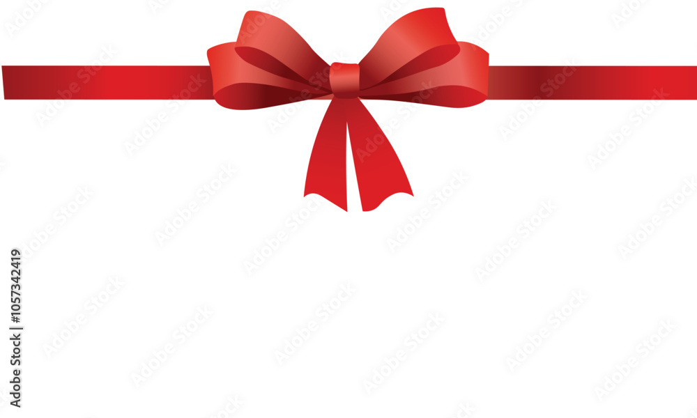 red ribbon bow on white background red ribbon bow on white background