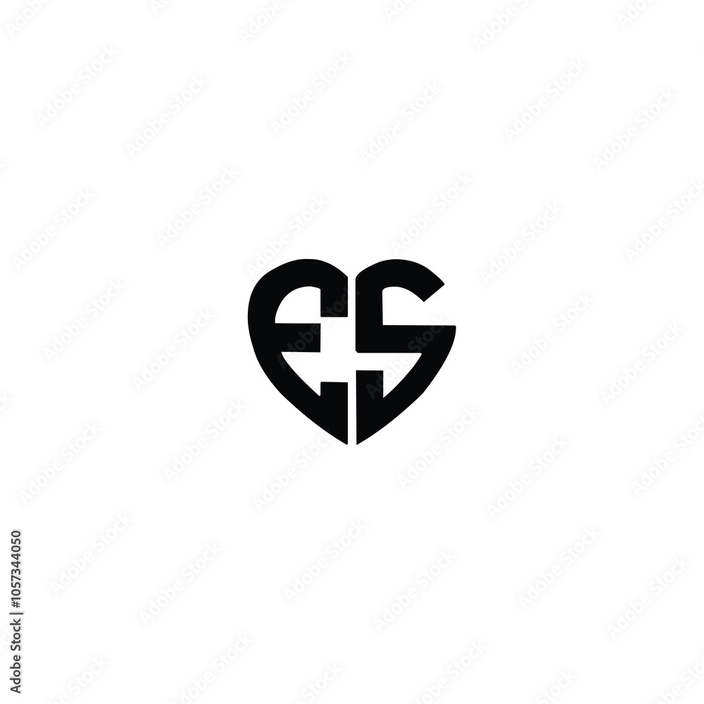 ES monogram logo design letter text name symbol monochrome logotype alphabet character simple logo ES monogram logo design letter text name symbol monochrome logotype alphabet character simple logo