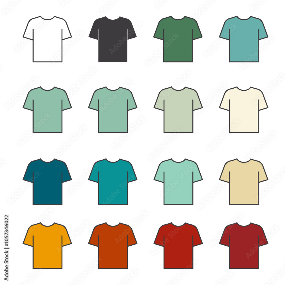 T-shirt icon. Simple flat, outline, solid style. Tee symbol, linear style sign for mobile concept and web design. Glyph, line vector illustration isolated on white background. EPS 10 T-shirt icon. Simple flat, outline, solid style. Tee symbol, linear style sign for mobile concept and web design. Glyph, line vector illustration isolated on white background. EPS 10