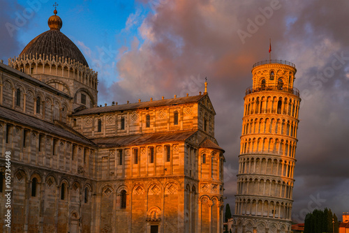 Fotografie Image of the Pisa Cathedral Square, Piazza dei Miracoli, Italy, Europe