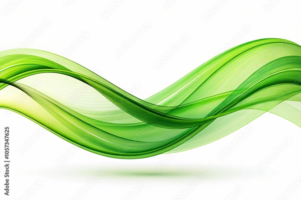 abstract green wave abstract green wave