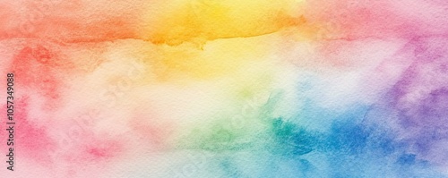 Background banner with watercolor brushstrokes.