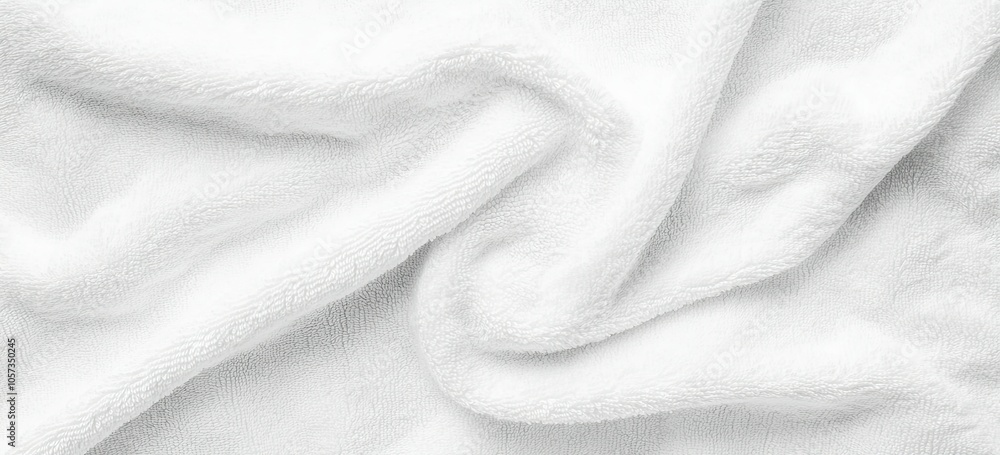 White towel texture background, top view. White towel texture background, top view.