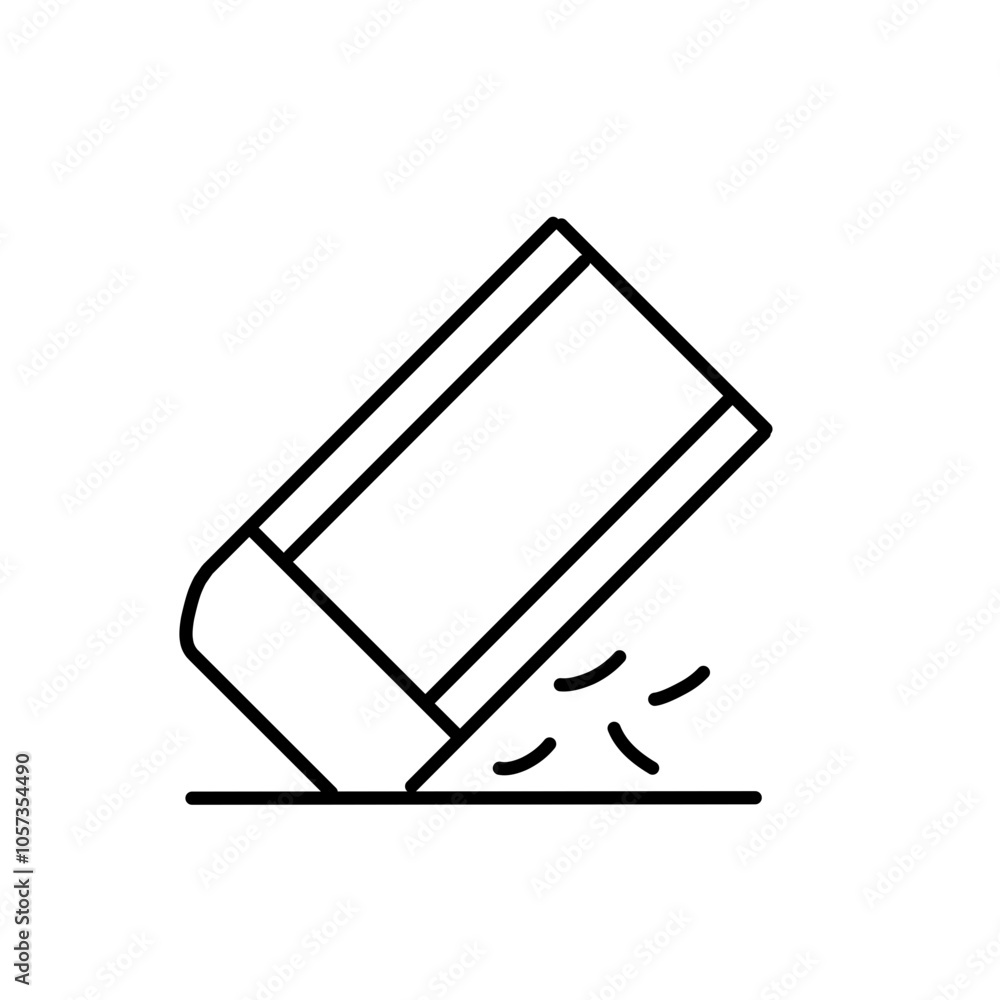 Eraser outline icon vector Eraser outline icon vector