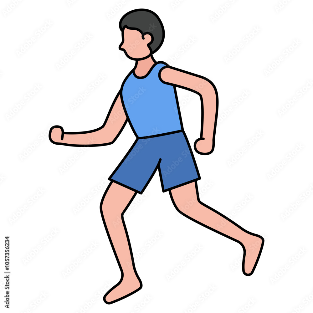 running person illustration running person illustration