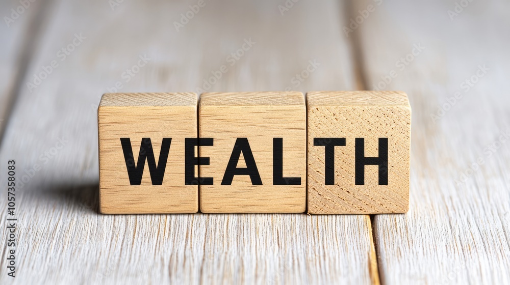 A close-up image of wooden blocks that spell the word A close-up image of wooden blocks that spell the word