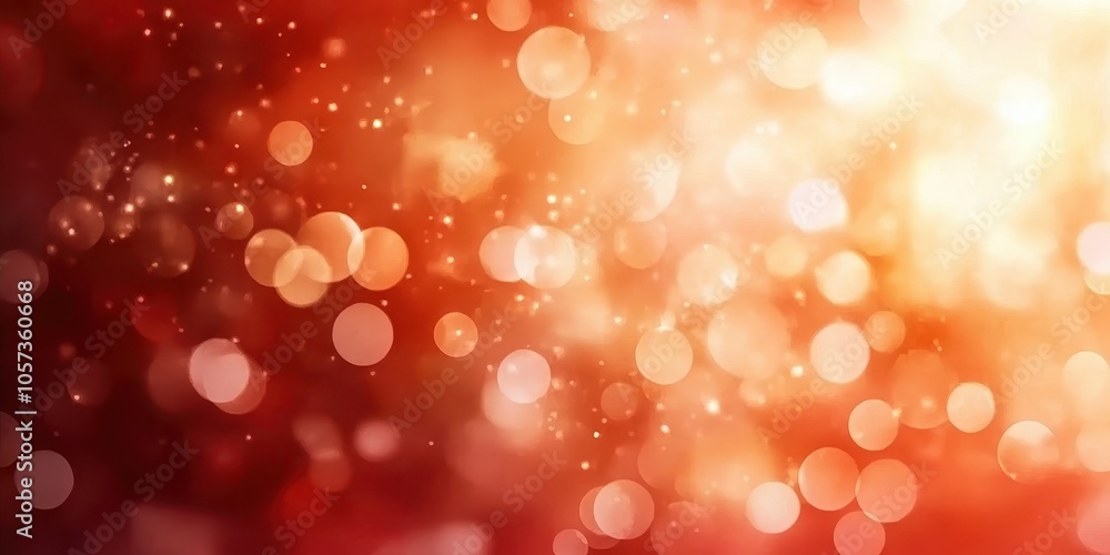 Warm Sparkling Bokeh Background in Orange Tones Warm Sparkling Bokeh Background in Orange Tones