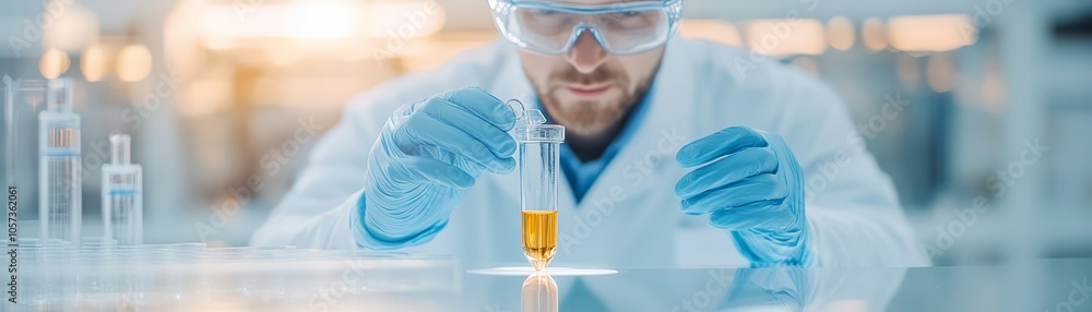 Entrepreneur advancing smart cities with scientific research close up, focus on, copy space Soft lighting and vibrant visuals, Double exposure silhouette with city skyline and lab Entrepreneur advancing smart cities with scientific research close up, focus on, copy space Soft lighting and vibrant visuals, Double exposure silhouette with city skyline and lab