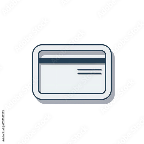 Free Download Simple flat design credit card illustration with blue and white colors for online shopping and finance concept   - GFXLoad