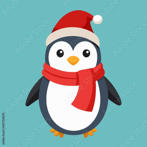 snowman with santa hat