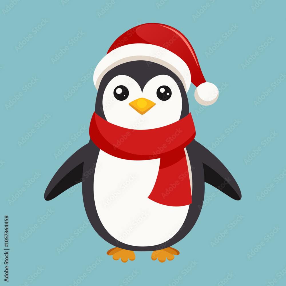 penguin with christmas hat penguin with christmas hat
