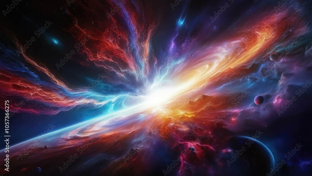 Cosmic Energy Burst: Stunning Nebula Explosion in Deep Space Cosmic Energy Burst: Stunning Nebula Explosion in Deep Space