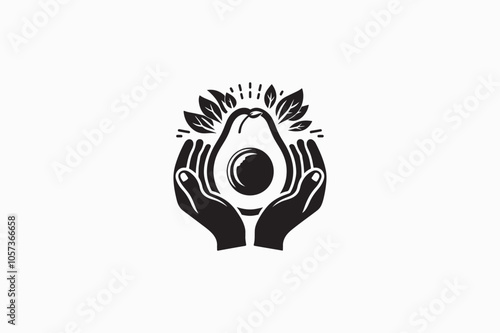 An Avocado fruit vector image made by adobe illustrator..eps