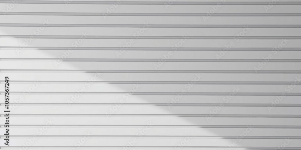 Fototapeta premium White wall background with vertical gray stripes, creating a sleek and modern design, background, wall