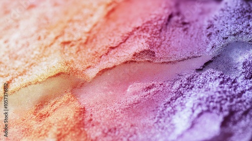 Obraz na płótnie Close-up purple, violet, red and orange powder w salonie