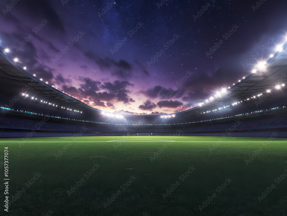 A grand, illuminated sports stadium under a twilight sky, evoking anticipation and excitement. A grand, illuminated sports stadium under a twilight sky, evoking anticipation and excitement.