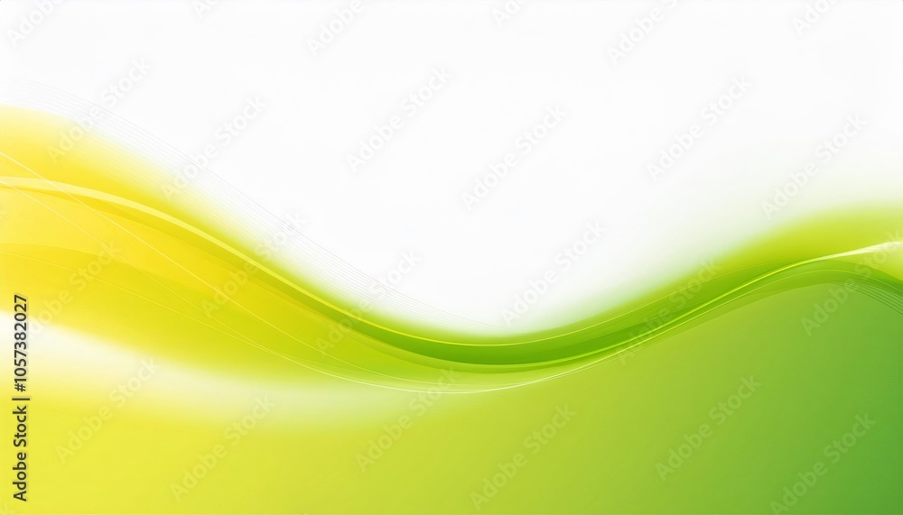 Elegant abstract background with smooth green and yellow waves, perfect for websites, presentations, or design projects Elegant abstract background with smooth green and yellow waves, perfect for websites, presentations, or design projects
