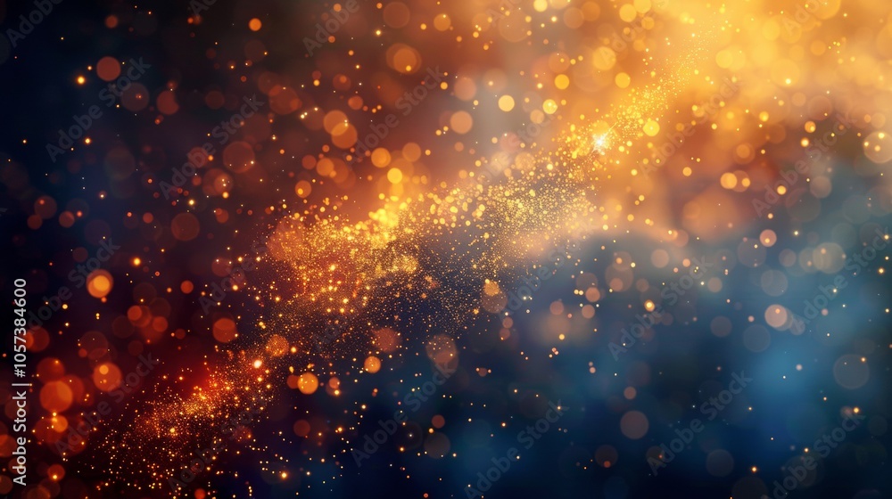 Abstract orange and blue bokeh light background Abstract orange and blue bokeh light background