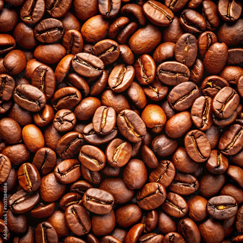 Obraz premium large grains coffee beans background
