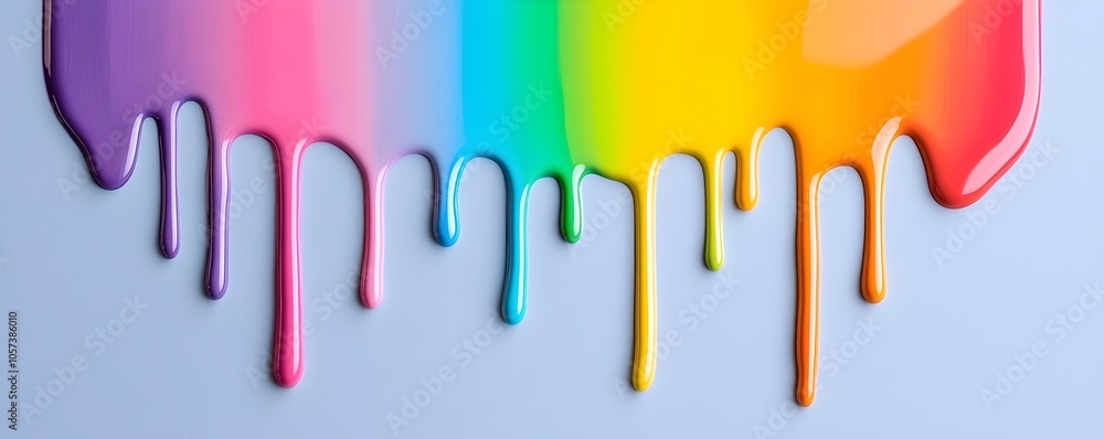 Vivid Rainbow Oil Paint Flow - Abstract Expression of Fluid Movement and Bold Texture in Multicolor Tones for Creative Inspiration Vivid Rainbow Oil Paint Flow - Abstract Expression of Fluid Movement and Bold Texture in Multicolor Tones for Creative Inspiration
