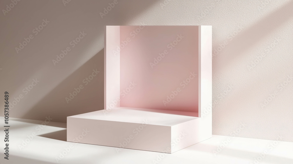 Minimalist Clean 3D Product Display Stand Minimalist Clean 3D Product Display Stand