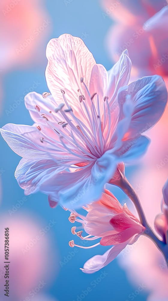 Enchanting Floral Close-Up in Anime Art: Manga Flower Illustration Enchanting Floral Close-Up in Anime Art: Manga Flower Illustration
