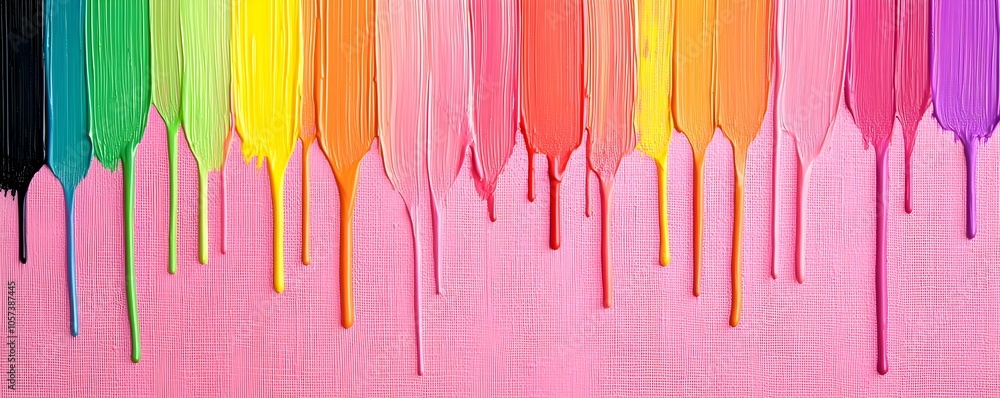 Vibrant Abstract Oil Paint Strokes - Bold Colorful Drips with Textured Finish for Artistic Flow and Modern Decor Vibrant Abstract Oil Paint Strokes - Bold Colorful Drips with Textured Finish for Artistic Flow and Modern Decor