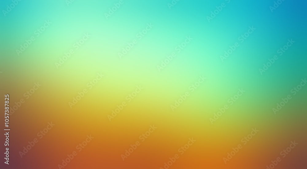 Fototapeta premium Blue yellow holographic abstract blur background.