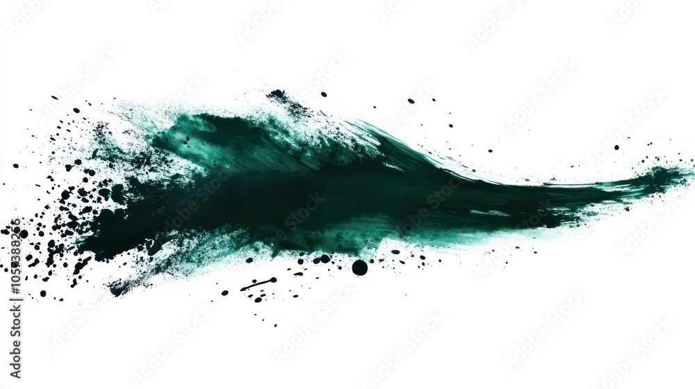 Abstract ink splash with dynamic movement and texture. Abstract ink splash with dynamic movement and texture.