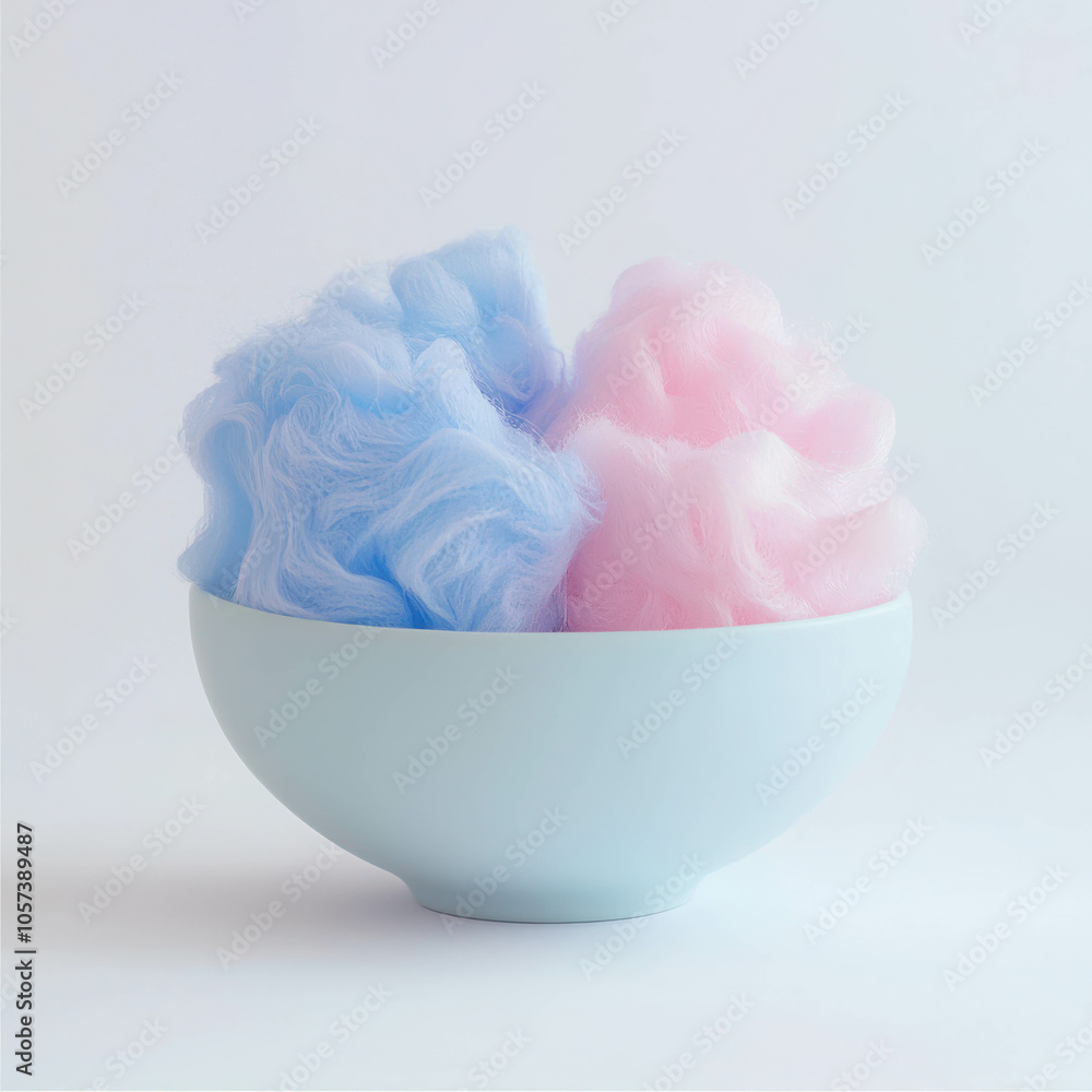 Fluffy Cotton Candy in Pastel Colors Fluffy Cotton Candy in Pastel Colors