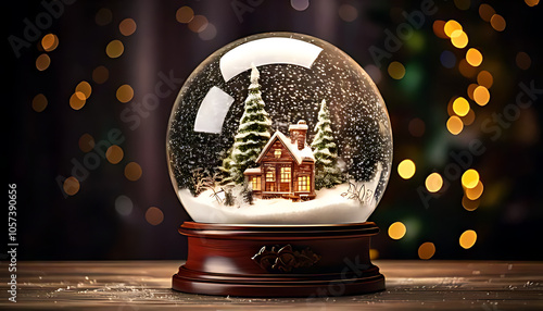 realistic glass snow globe captures winter magic decoration holiday season unique special way photo