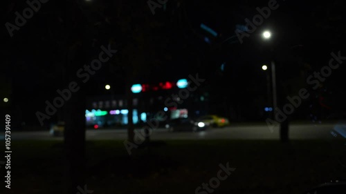 night traffic in the city