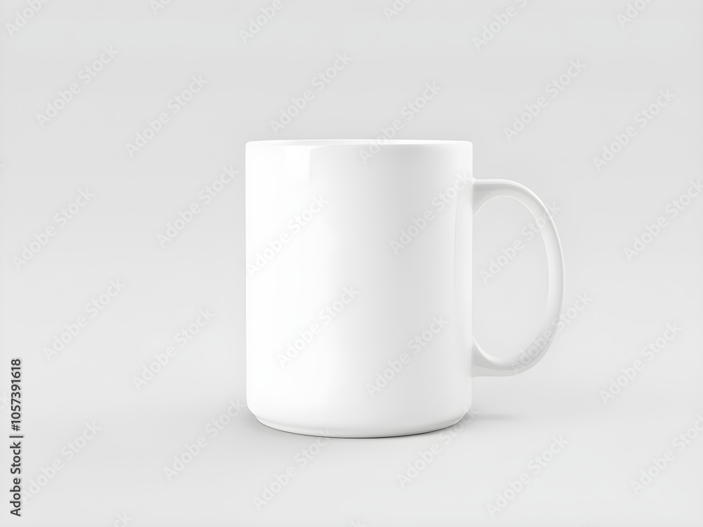 Obraz premium white mug mockup