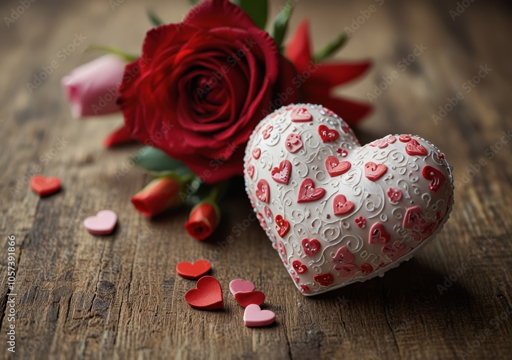 HD wallpaper for Valentine's Day featuring romantic themes. It has beautiful designs for festive decoration HD wallpaper for Valentine's Day featuring romantic themes. It has beautiful designs for festive decoration