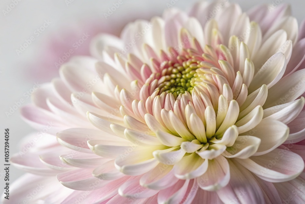 Stunning Closeup of a Minimalist Chrysanthemum Bud in Macro Photography for Floral Aesthetics Stunning Closeup of a Minimalist Chrysanthemum Bud in Macro Photography for Floral Aesthetics