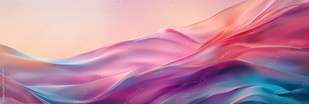 Colorful abstract waves of gradient flow in modern art design Colorful abstract waves of gradient flow in modern art design