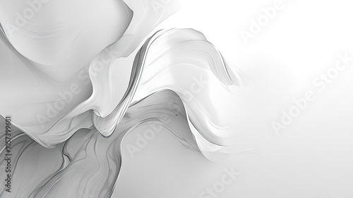 Dynamic light grey abstract background features bold and risky watered paint techniques, creating a unique template layout for various artistic applications, with ample copy space.