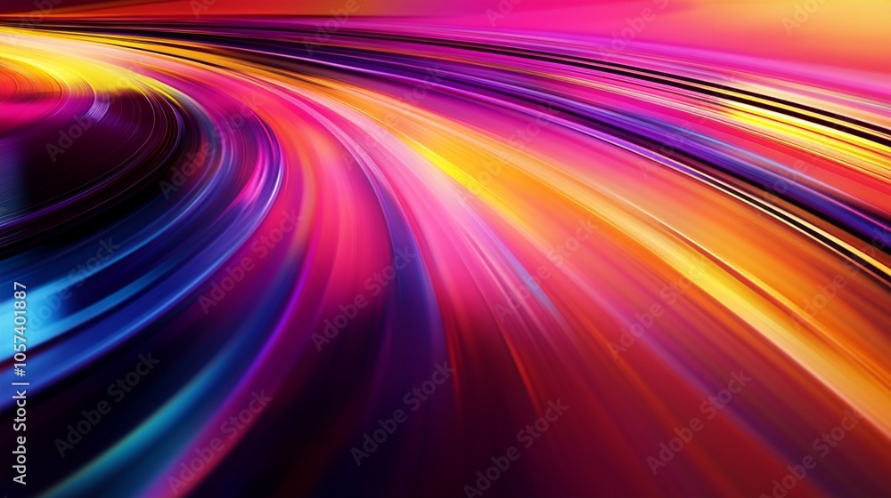 Vibrant streaks of multicolored light create a dynamic, high-speed effect, evoking motion and energy in this abstract digital artwork of swirling hues. Vibrant streaks of multicolored light create a dynamic, high-speed effect, evoking motion and energy in this abstract digital artwork of swirling hues.