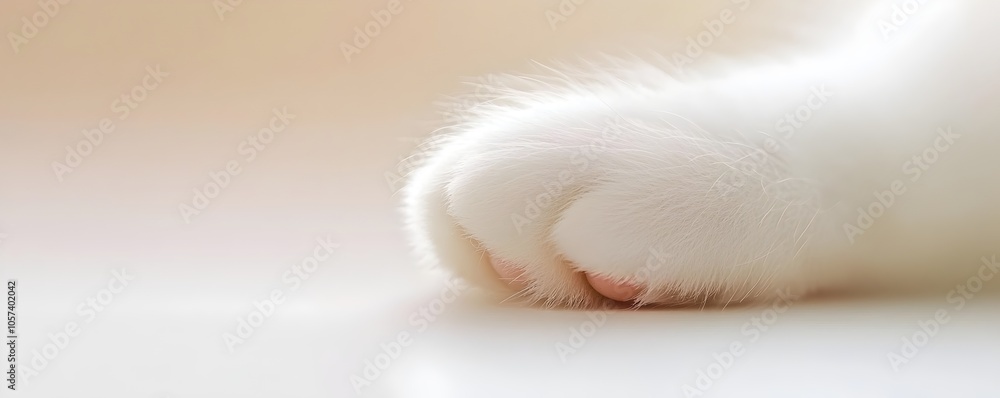 Fluffy Ragdoll Cat Paw Close-Up - Captivating Detail of Soft Pink Paw Pads and Luxurious Fur Texture for Pet Lovers and Cat Enthusiasts Fluffy Ragdoll Cat Paw Close-Up - Captivating Detail of Soft Pink Paw Pads and Luxurious Fur Texture for Pet Lovers and Cat Enthusiasts