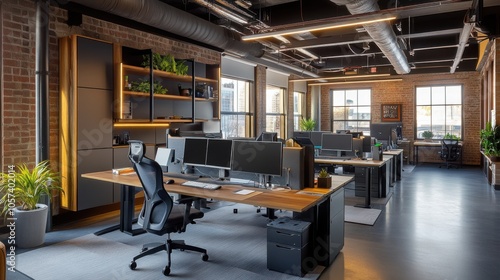 A cutting-edge workspace with advanced technology