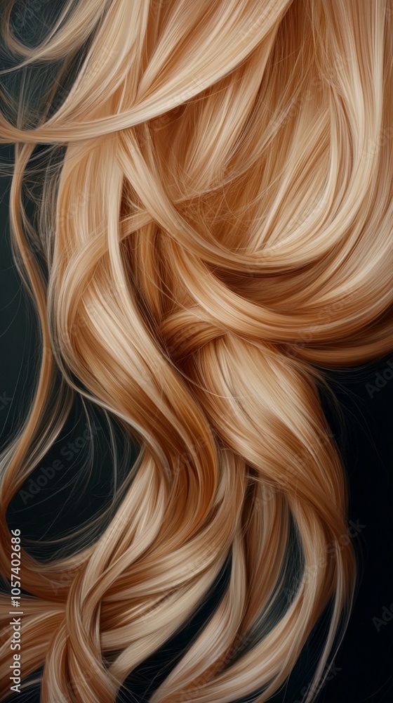 Luxurious waves of golden blonde hair cascade in a mesmerizing pattern, showcasing various shades from platinum to honey, creating a stunning visual texture. Luxurious waves of golden blonde hair cascade in a mesmerizing pattern, showcasing various shades from platinum to honey, creating a stunning visual texture.